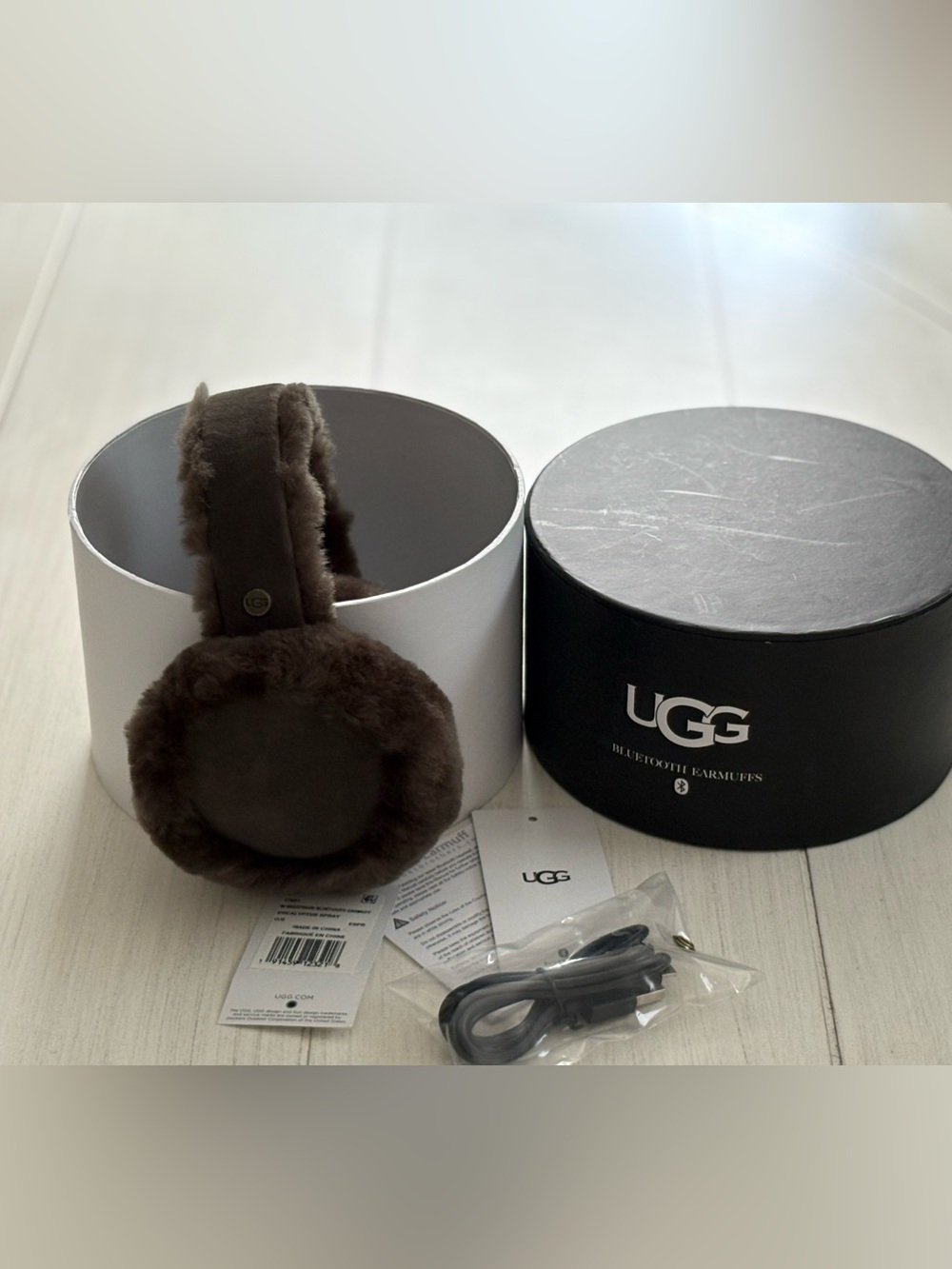 UGG Bluetooth Shearling On-Ear Headphones - Chocolate